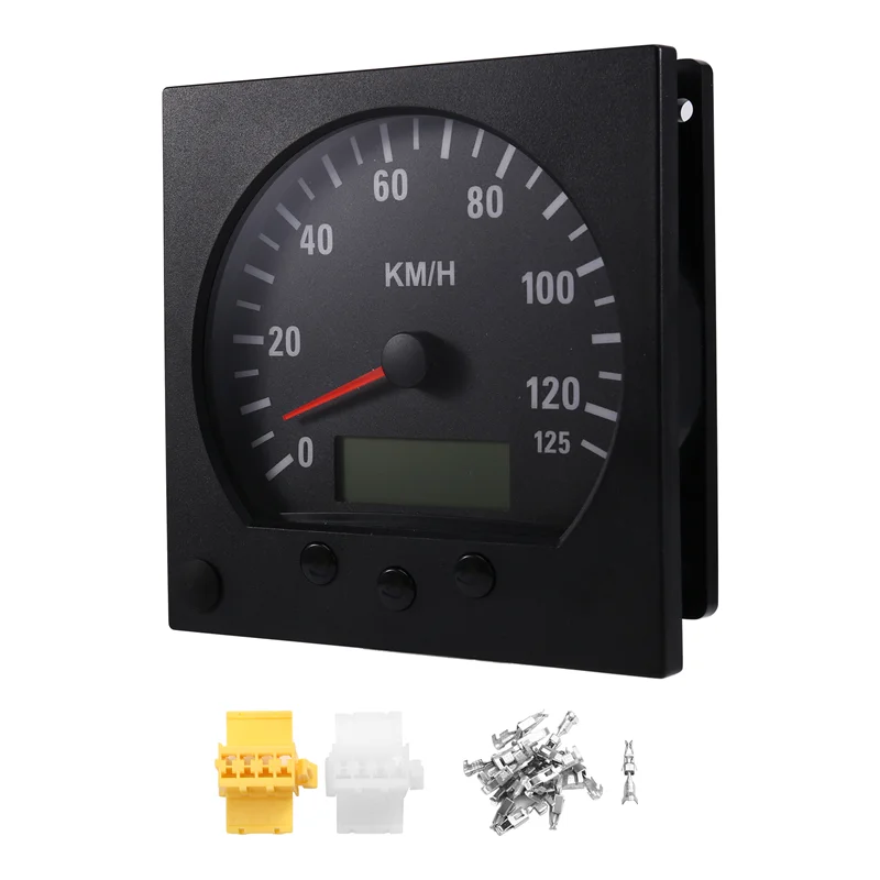 

Universal Truck Speedometer 140Mm Diameter 0-125Km/H Odometer With Backlight 9-36V
