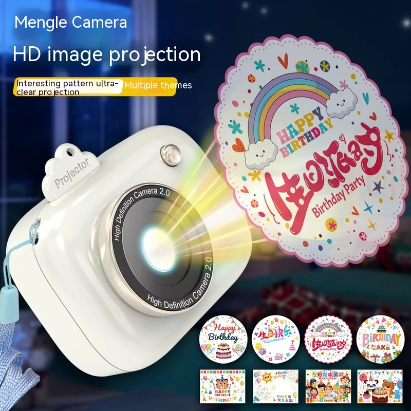 2024 New Cartoon Projection Camera Holiday Gift Simulation Camera Male And Female Creative Projection Toy Holiday Birthday Gift