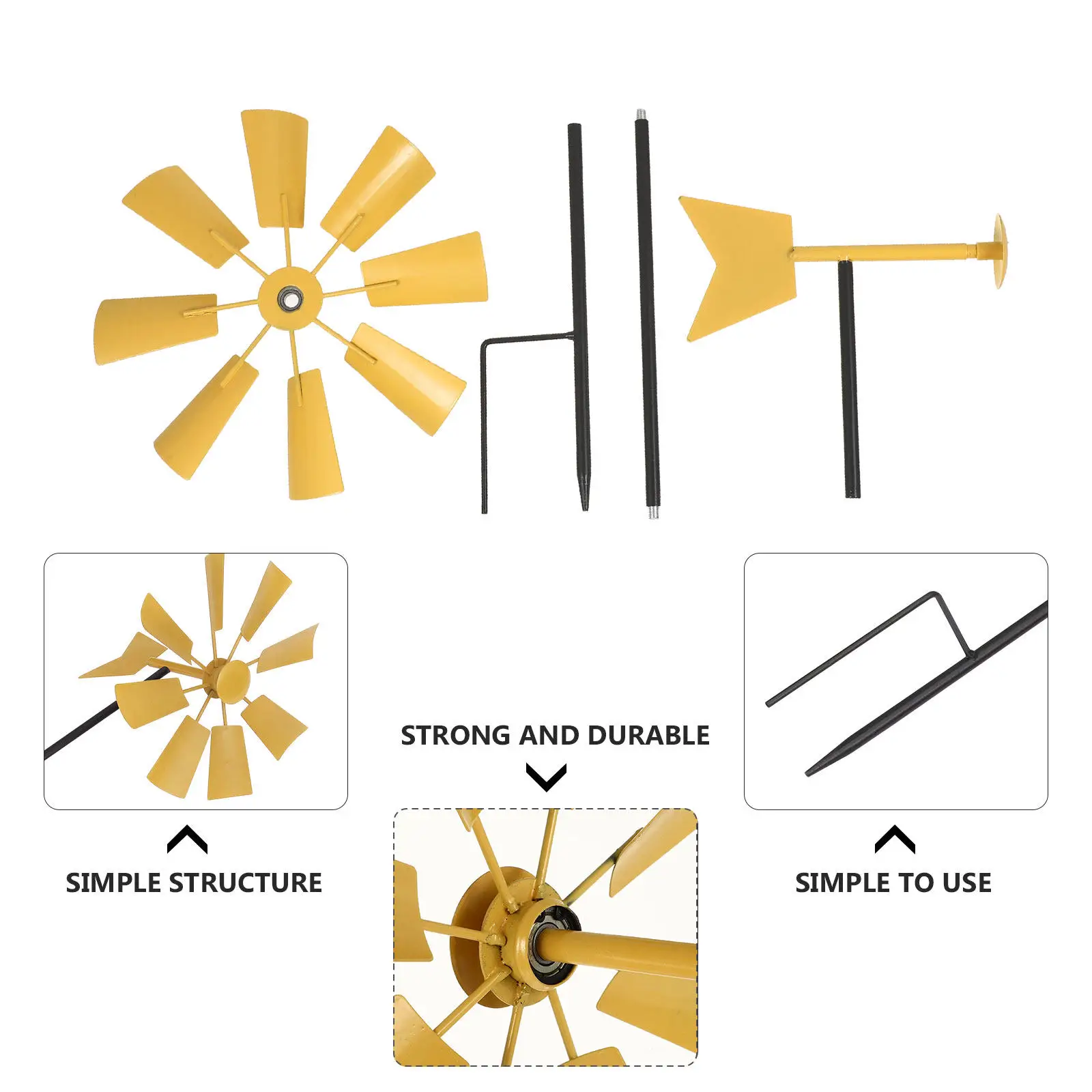 

Железная ветряная мельница, красочный садовый декор, украшение для двора, для детей, сувениры для вечеринок, отпугиватель птиц, декоративный ветряной венец