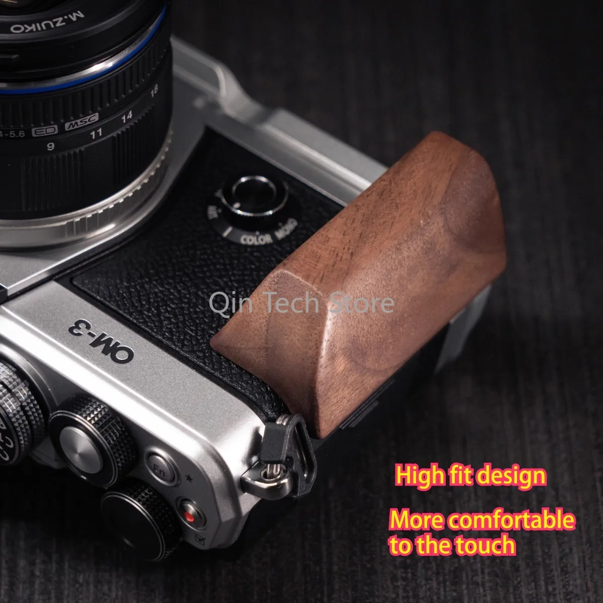 Wooden Hand Grip L Type Plate Bracket for Olympus OM-3 OM3 Camera Handle Holder Clamp Tripod Quick Release Aluminum Alloy Base