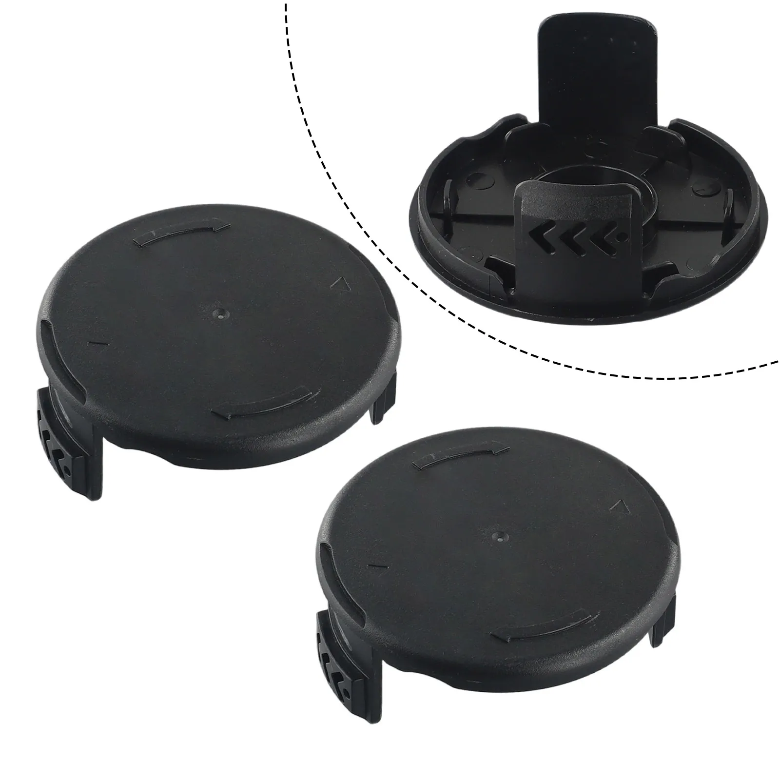 For Bosch Trimmer Spool Cover Cap 2Pcs Replacement for ART 23 SL 3600HA5000 3600HA5070 2300 3600HA5002 ART 26 SL 3600HA5100