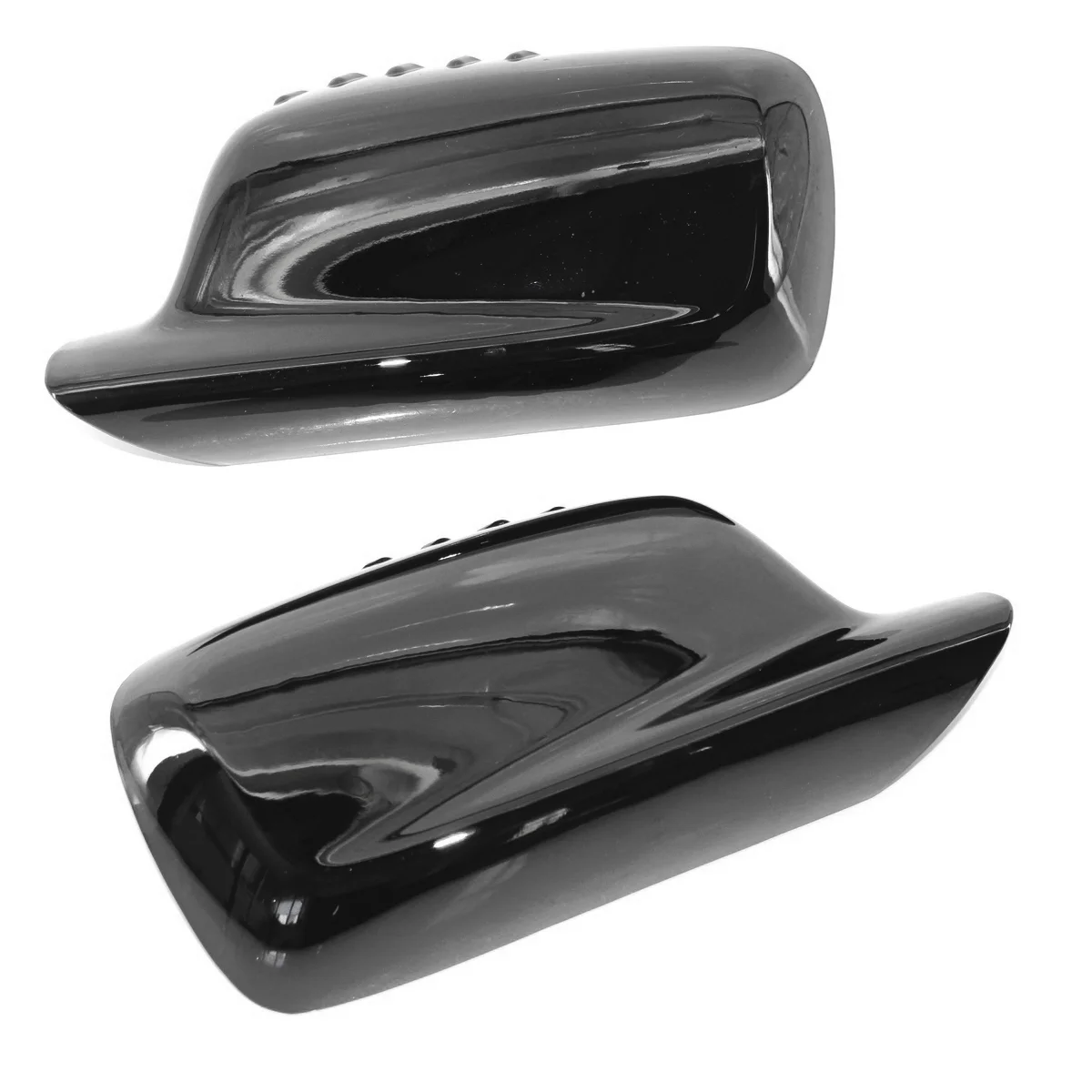 1Pair Car Rearview Mirror Covers Trim Caps for BMW E65 E66 E67 E46 Coupe E46 Cabrio 51167074236 51167074235 Glossy Black