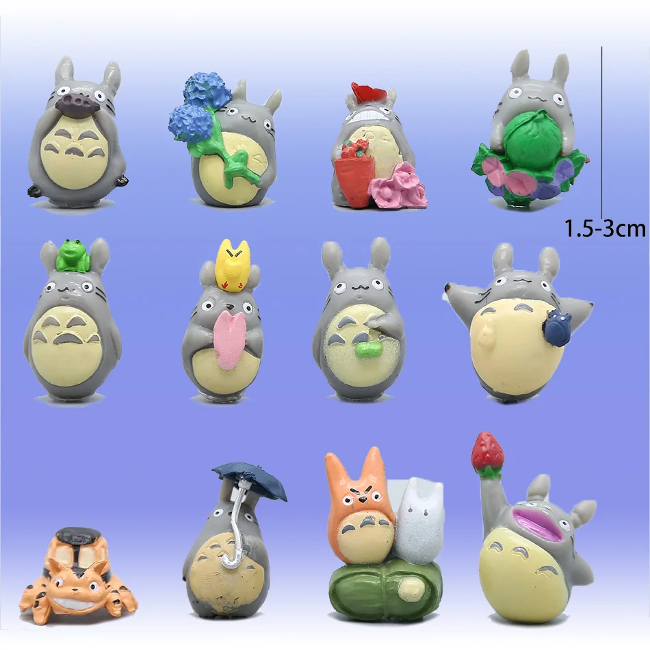Anime Miyazaki Hayao Serie Totoro Figur Mini Statue Nette Micro landschaft dekorative ornamente Auto ornament Kind Geschenke