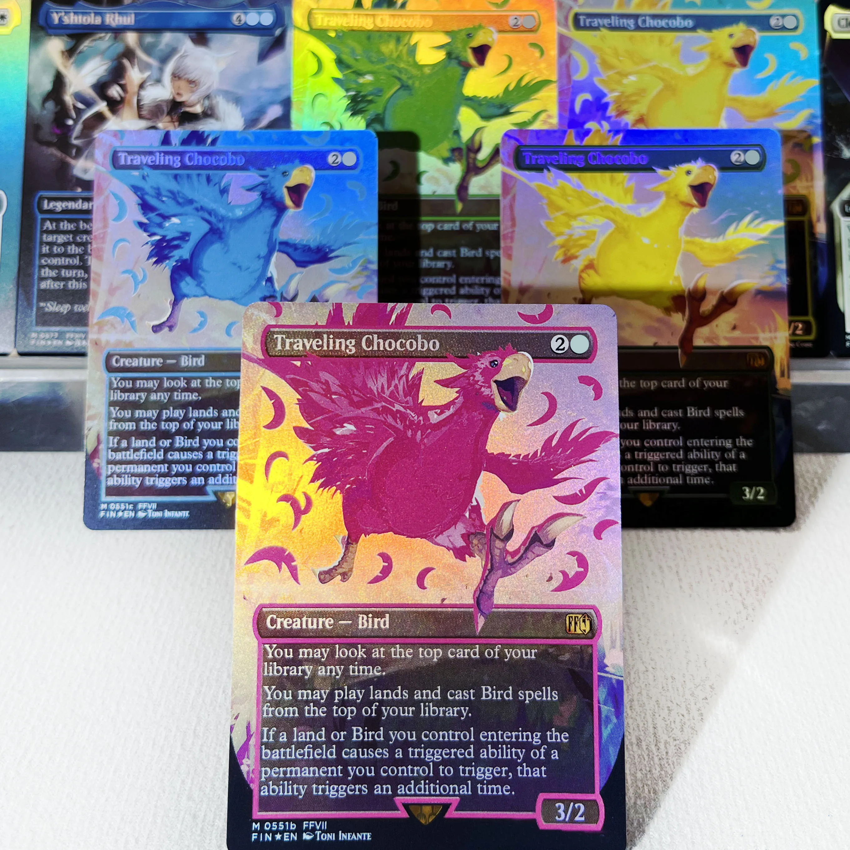 

FIN PIP LTR FOIL4-03 Tcg proxy magic cards Traveling Chocobo Cloud, Midgar Mercenary farewell Ravages of War gather