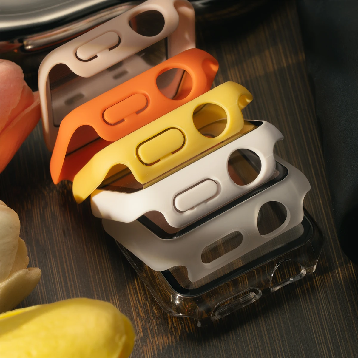 Vetro + Cover opaca per Apple Watch 9 8 7 6 Custodia 45 41 44 40mm 42mm 38mm Paraurti + Protezione schermo per Iwatch SE 5 4 3 2 cover