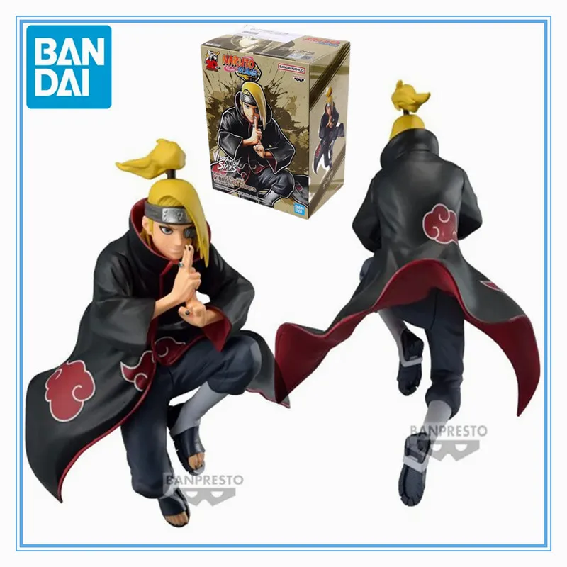 Original Genuine Bandai Anime VIBRATION STARS NARUTO Deidara Model Toys Action Figure Gifts Collectible Ornaments Boys Kids Girl