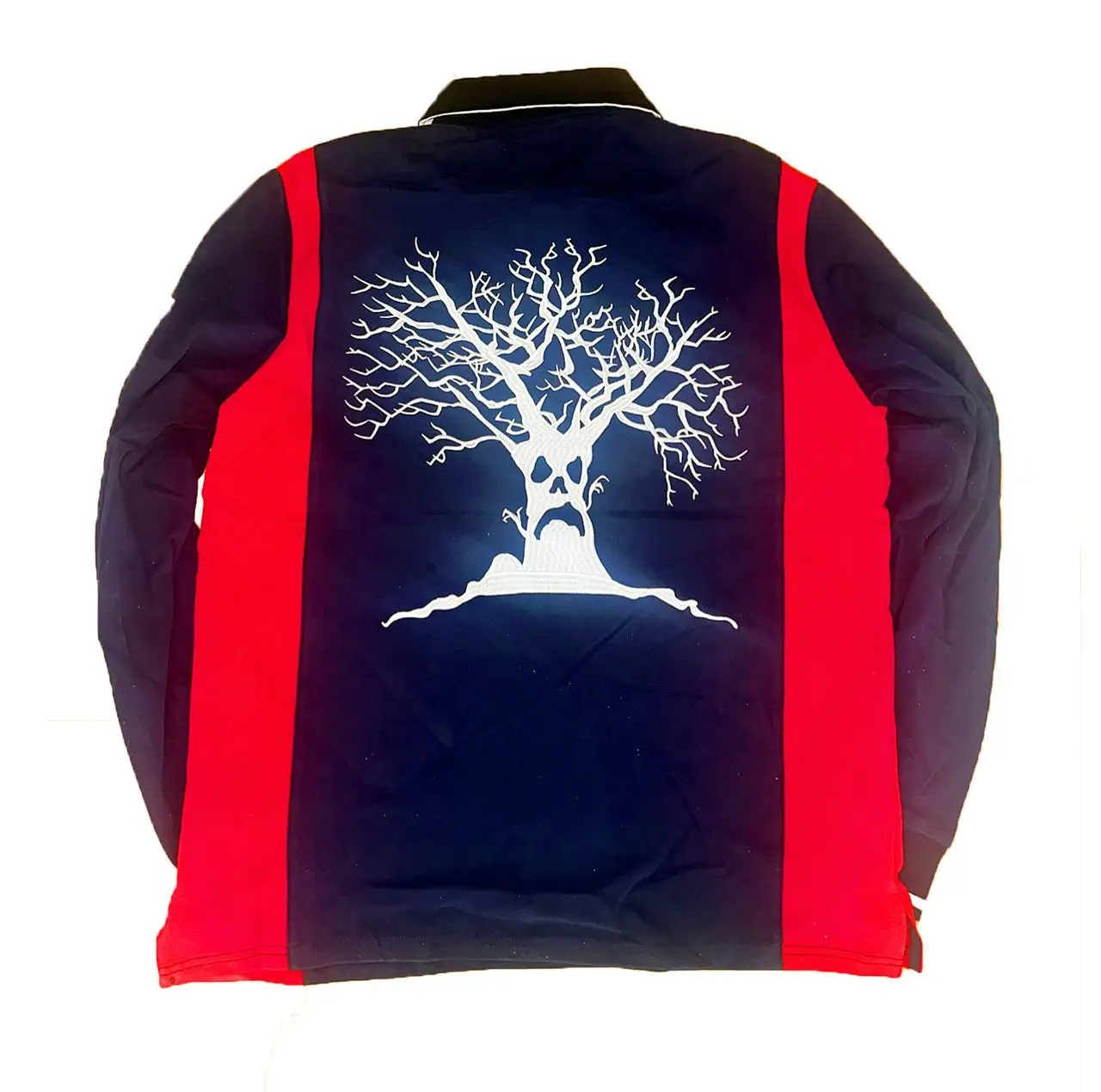 Haunted mound ポロシャツ M Haunted Mound America Camisa polo de manga comprida Y2k casual