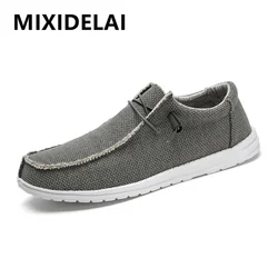 New Men's Sneakers Lightweight Big Size Men Shoes Canvas Loafers Spring Outdoor Shoes Male Comfortable Breathable Driving Shoes