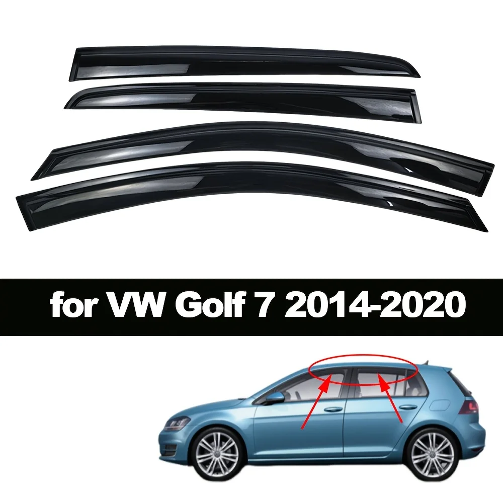 

Солнцезащитный козырек для автомобиля, подходит для Volkswagen Golf 7-го поколения 2014-2020, дефлекторы окон, защита от дождя, водонепроницаемые полосы