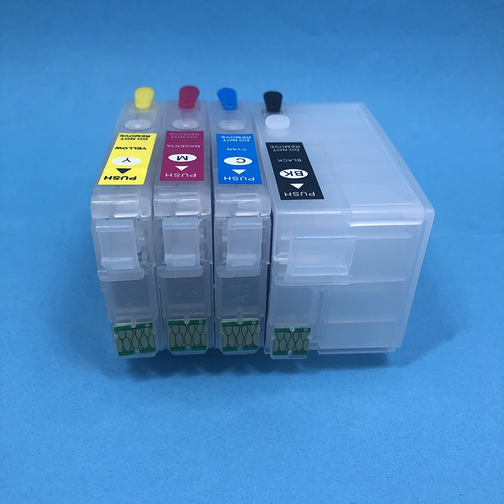 

4Pcs Empty Refillable Ink cartridge T252XL T252XL1-4 for Epson WF-3620 WF-3640 WF-7110 WF-7610 WF-7620 WF-5190 printer