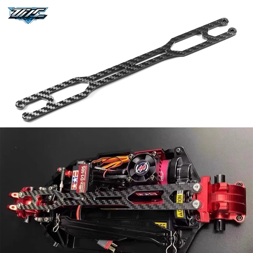 Lightweight Carbon Fiber Secondary Chassis Plate,1/10 Scale Reinforcement Part For Tamiya TT02 TT‑02 RC Car Upgrade Parts