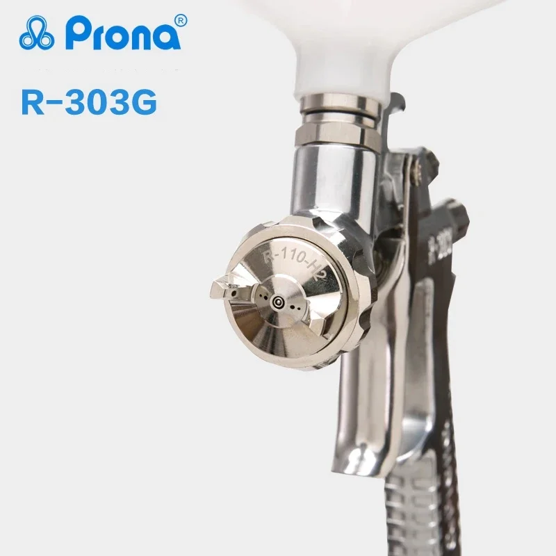 Prona R303G Air Power Pneumatic Paint Furniture Automotive Spray gu nTool High Atomization Pot R-303G
