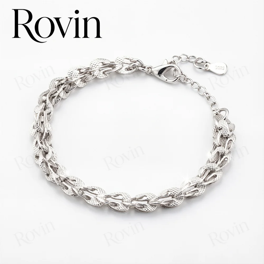 18K Gold 8-Inch Exquisite Phoenix-Tail Woven Bracelet – Stylish Wedding Jewelry for Women