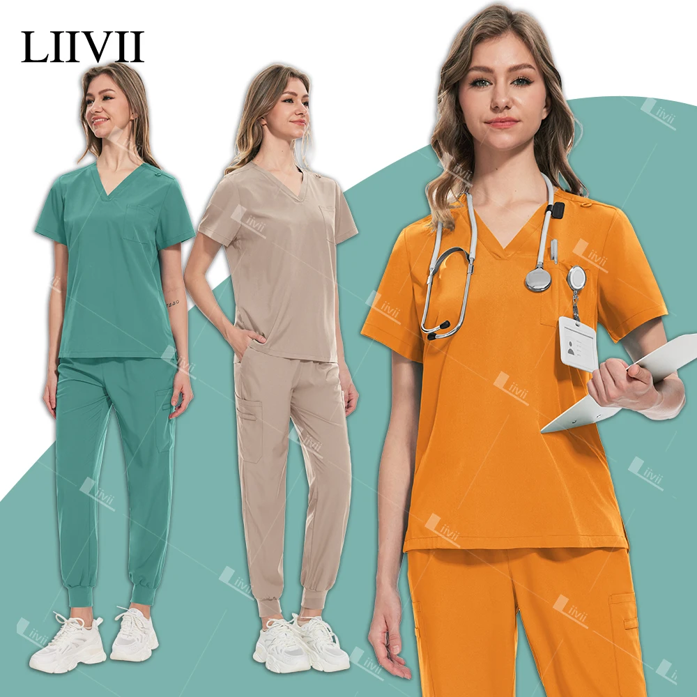 Unisex Jogger Sutis Medical Nurse Uniforms Women Scrub Sets Hospital Surgery Clinic Nursing Accessories Slim Fit Beauty Workwear