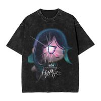Men's T Shirt Ado WORLD TOUR 2025 Hibana Washed T Shirts Novelty  Beach Tee Shirt Streetwear Loose Cotton Tops Gift Idea
