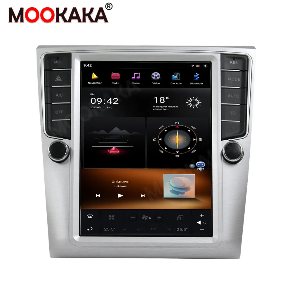 Vertical Style Screen Android Car Multimedia Player For Volkswagen VW Magotan 2007-2015 GPS Audio Radio Stereo Head Unit WIFI