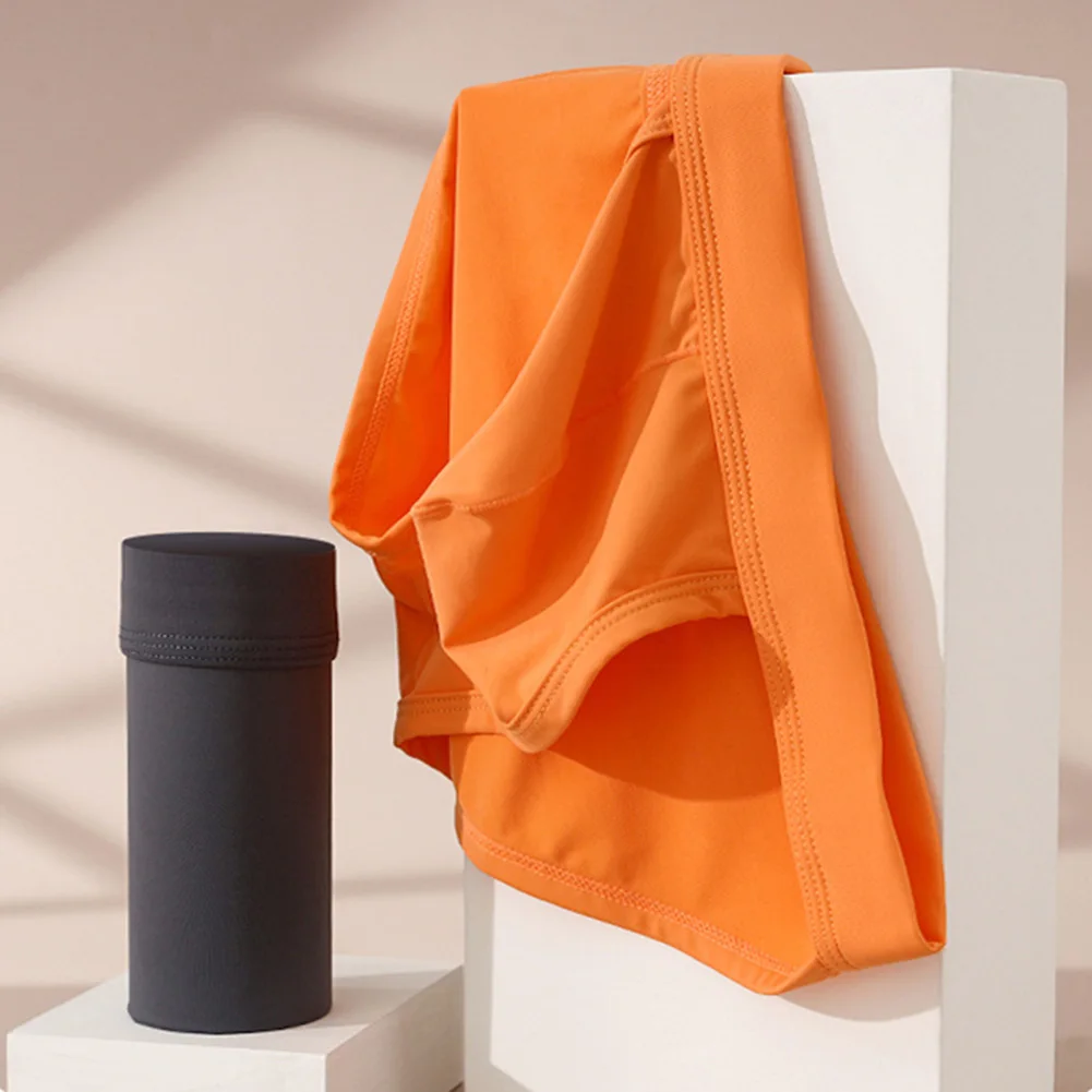 

Men Pouch Elastic Underwear Ice Silk Lingerie Thin Breathable Panties Soft Sleep Thong Quick Dry Underpants Solid Color Briefs