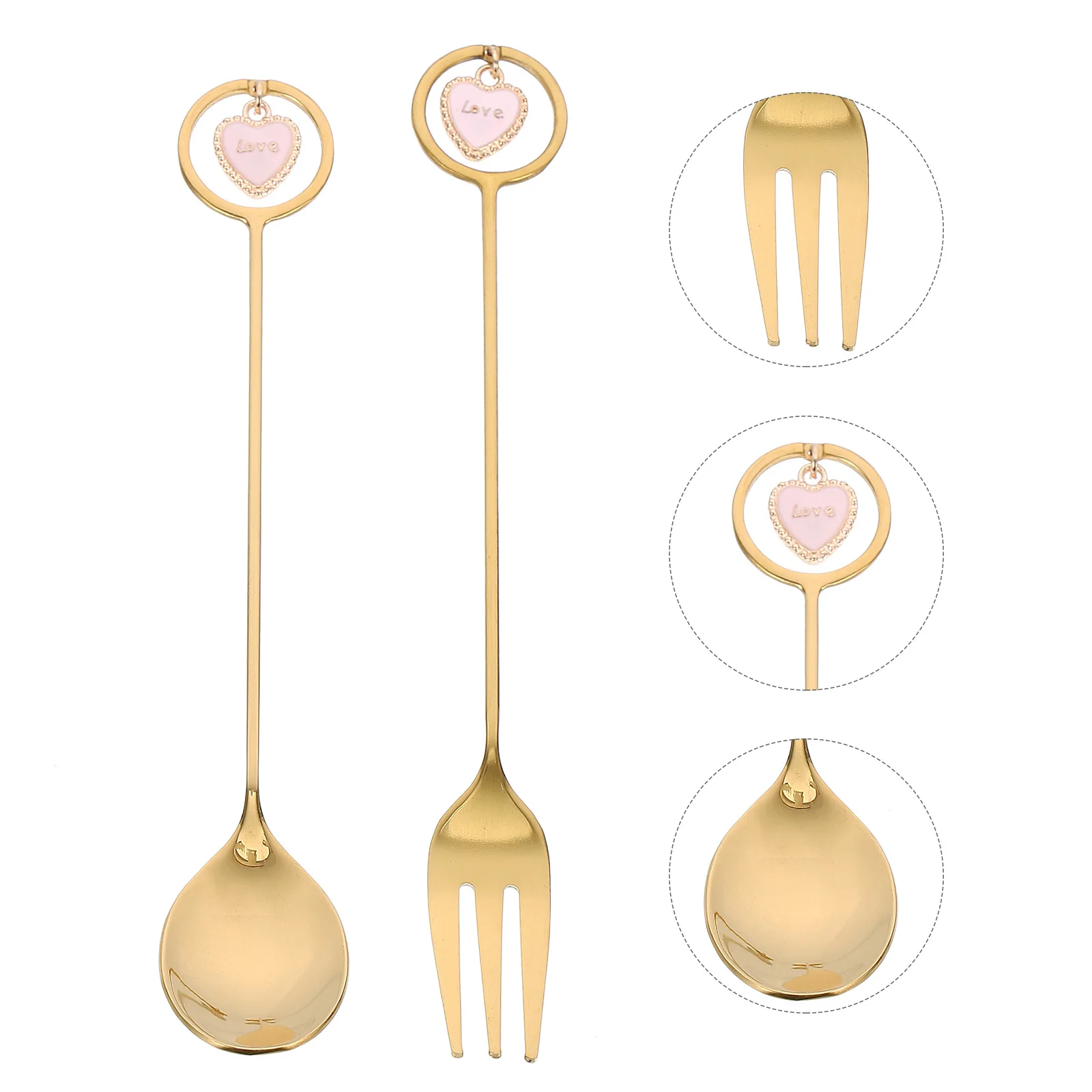 

6 шт., рождественские кофейные ложки из нержавеющей стали, кулон в форме сердца, дизайн, ложки для перемешивания, рождественский подарочный набор для чая для вечеринки