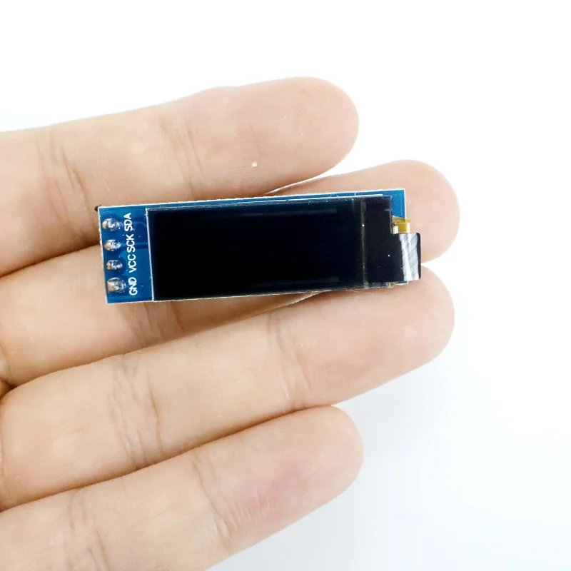 I2C OLED Display Module 0.91 Inch I2C SSD1306 OLED Display Module White / Blue I2C OLED Screen Driver DC 3.3V~5V for Arduino