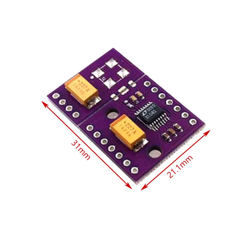 LTC3108-1 Convertidor de refuerzo de voltaje ultrabajo seleccionable VOUT de 2,35 V 3,3 V 4,1 V o 5V Placa de desarrollo de ruptura de administrador de energía