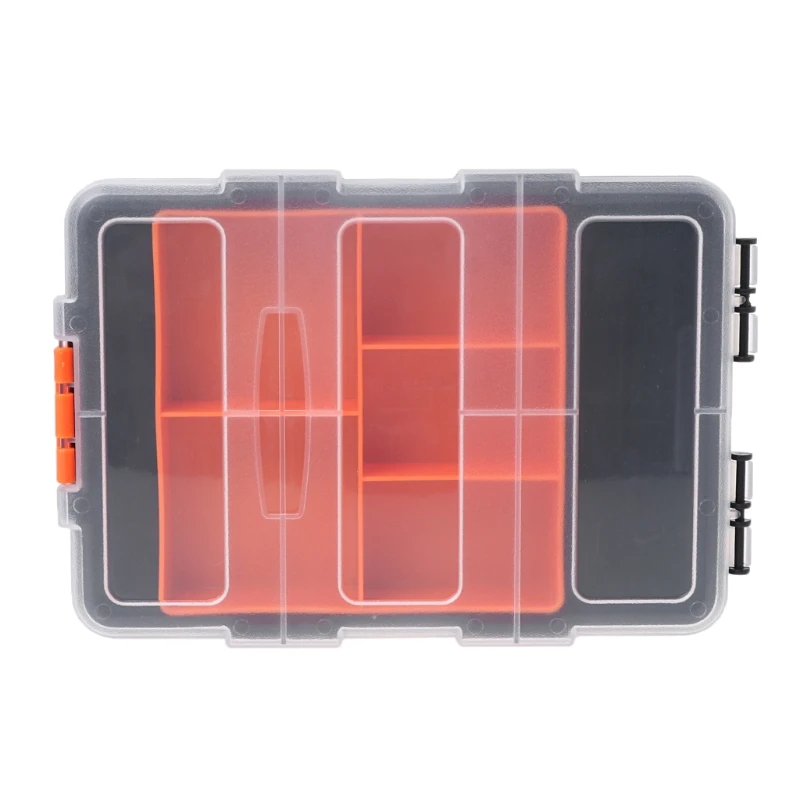 Hardware Box Transparent Multifunctional Storage Tools Case Plastic Organizer #Aug.26