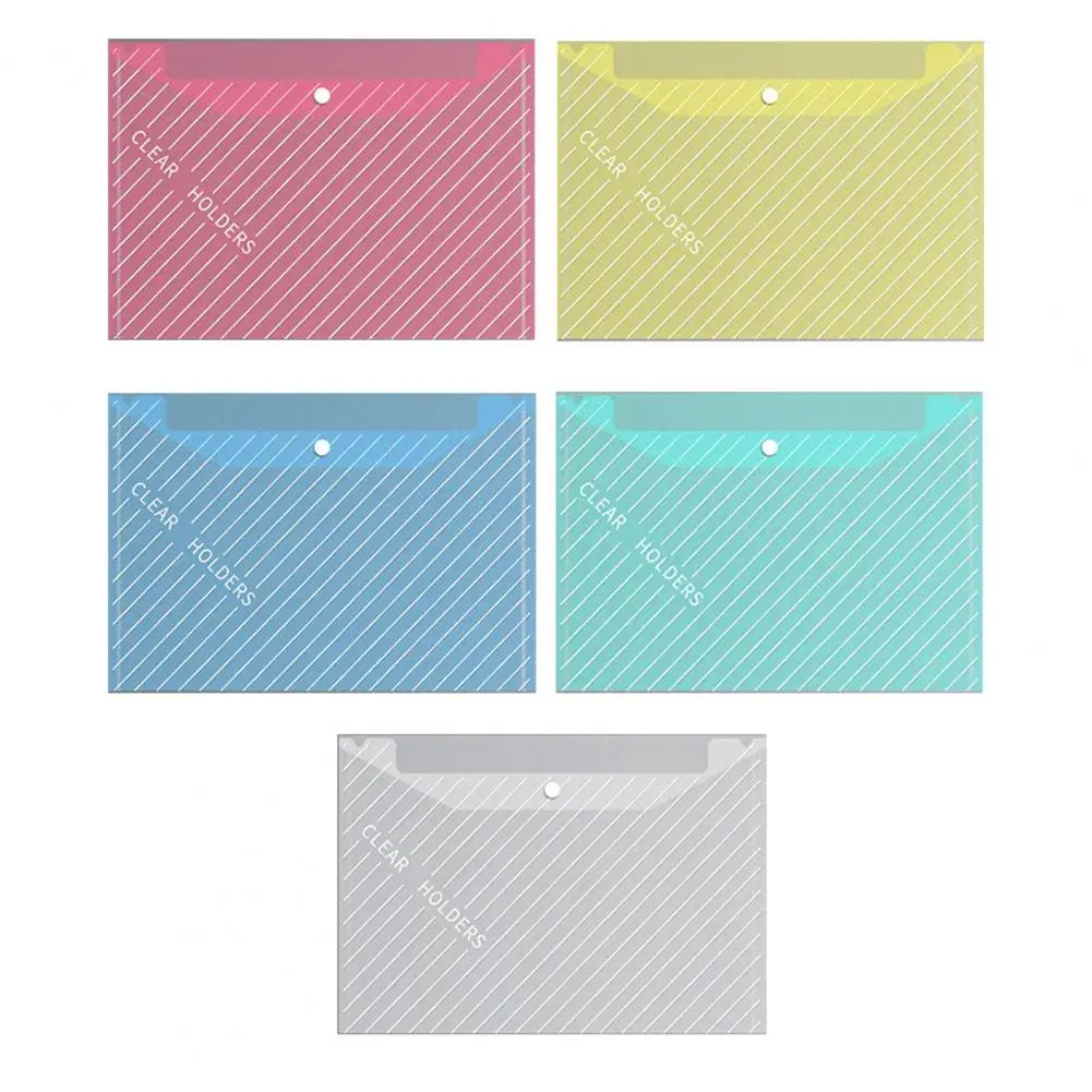 Waterproof Document Bag Quantity Plastic Folders Waterproof A4 Size Document Bag Set 20pcs Translucent for Scratch-resistant