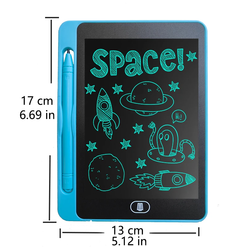 6.5 in lavagna LCD monocolore, giocattoli da disegno per bambini, regali per compleanni per bambini, Halloween, natale e pasqua