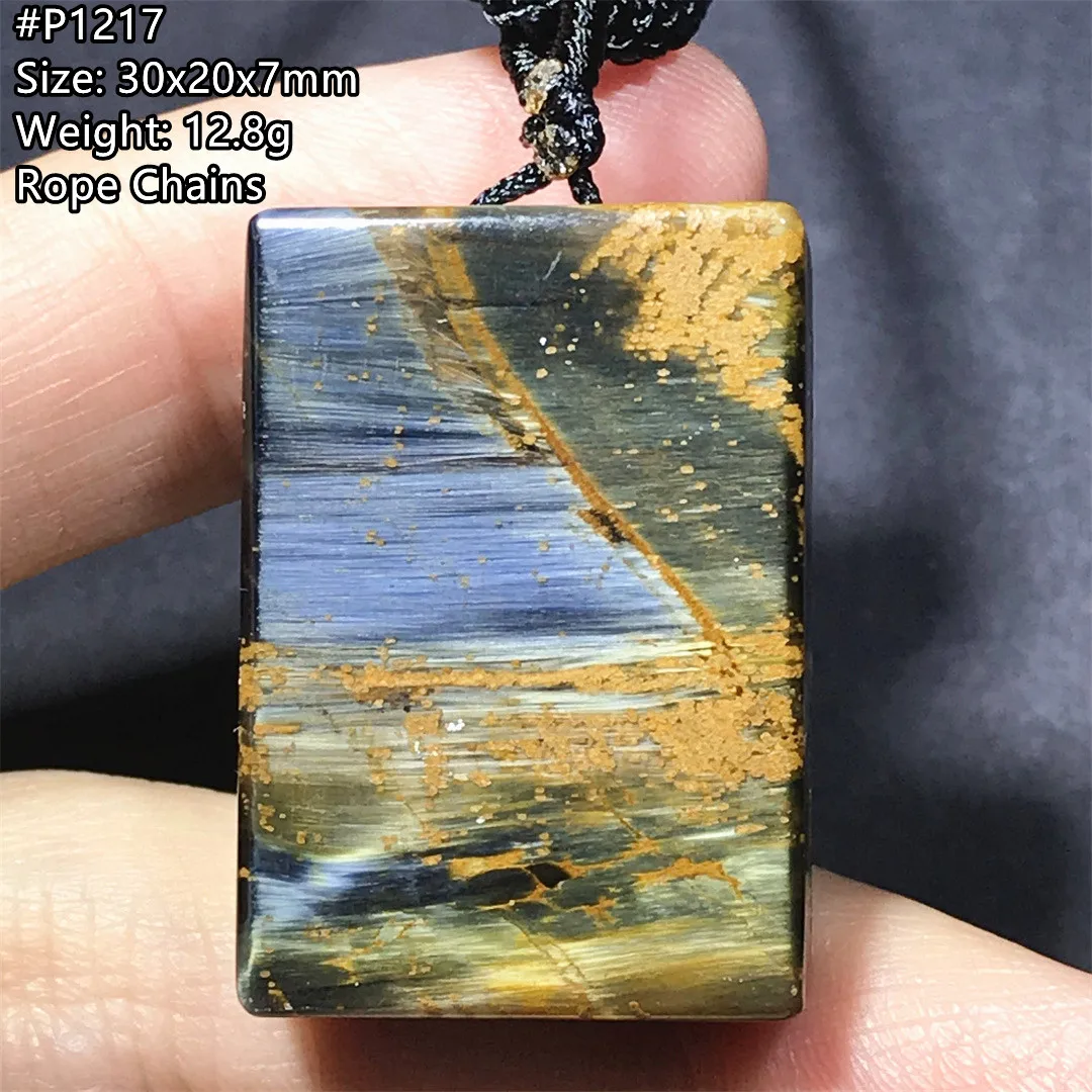 

Genuine Natural Pietersite Pendant Jewelry For Women Men Healing Crystal Beads Silver Namibia Energy Nobility Stone AAAAA