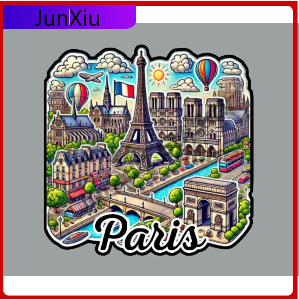 

Paris France Travel Car Decoration Stickers For Suv Bodywork Motocross Bumper Window Screen Camping Decals Waterproof Suv90n06