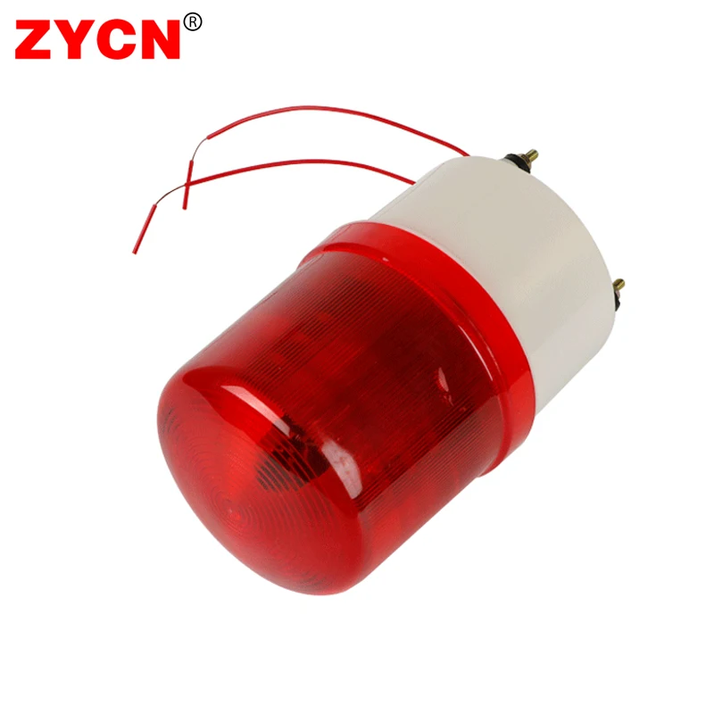 LTE-1101 LED Rotating Indicator Light Beacon Warning No Sound Strobe Alarm Lamp Waterproof 12V 24V 220V Yellow Red Green