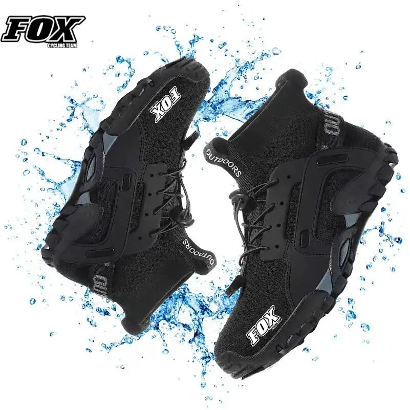 FOX Cycling Team Men's Motorcycles MTB Shoes Antiskid Road Bicycle Sneakers Downhill Mountain Bike Footwear Chaussures Cyclisme