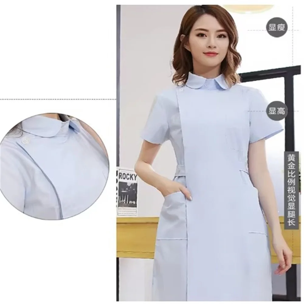 Nouvelle salopette de gommage en coton anti-rides, uniforme de soins pour salon de beauté, laboratoire, animalerie, salopette de gommage, uniforme de spa