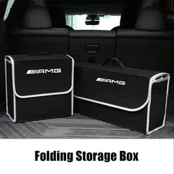 Car Trunk Stowing Tidying Large Capacity Storage Box Organizer Bag For MERCEDES BENZ AMG W108 W124 W190 W202 W221 C180 C200 C260