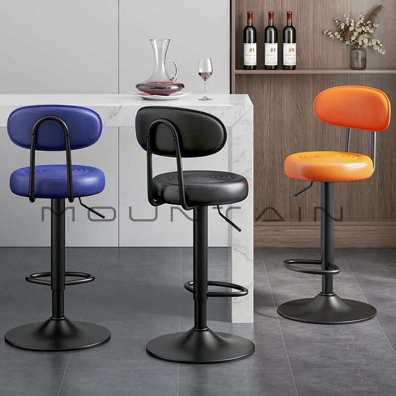 Household high stool rotating lift checkout page front desk commercial circle