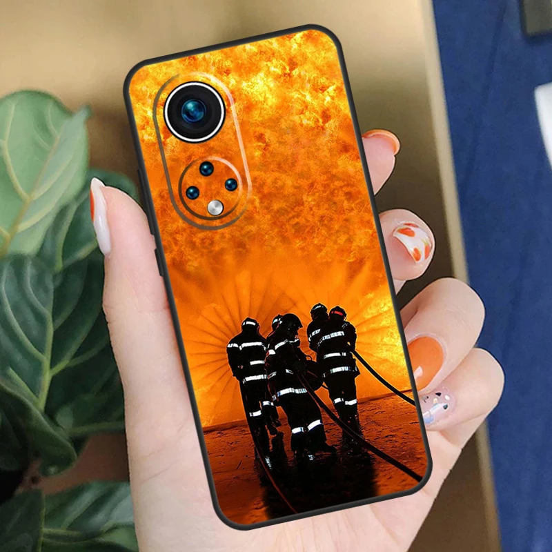 غطاء رجال الإطفاء Heroes Fireman لهاتف Honor 200 Pro 90 70 50 X9a X8a X9 X8 X8b X9c X9b Honor Magic 7 Pro 5 6 Lite
