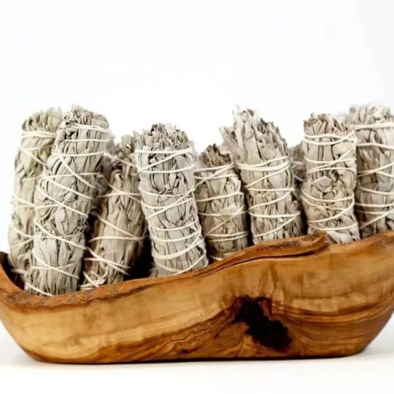 حزمة كاليفورنيا وايت سيج بالو سانتو لطخة للعلاج باليوجا، مجموعة تنقية دخان النباتات الطبيعية لمساحة التأمل،