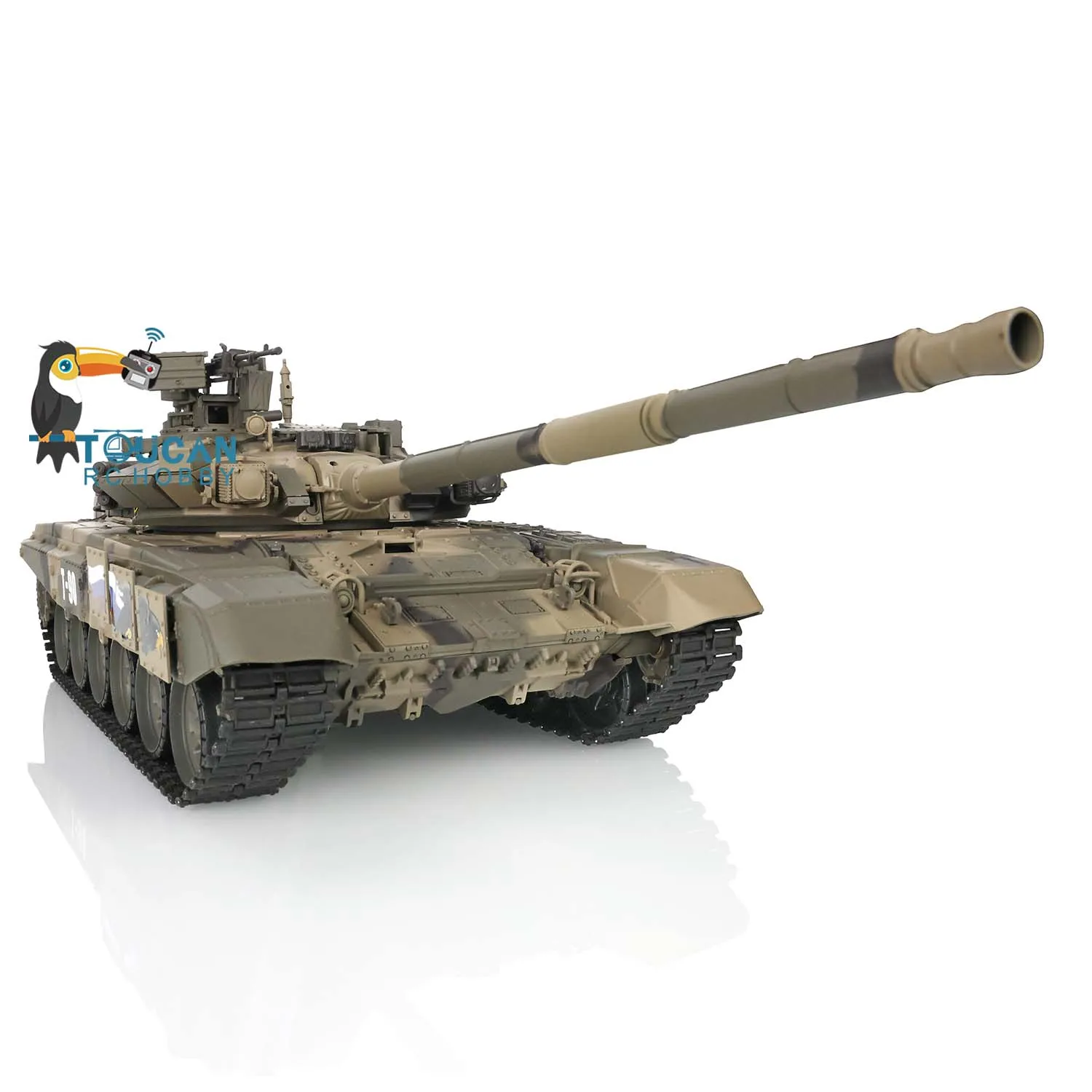 Heng Long 1/16 RTR 2.4Ghz RC Tank 7.0 Plastic Ver Russia T90 3938 Model BB Gun IR Battle As Gift for Boys TH17842-SMT8