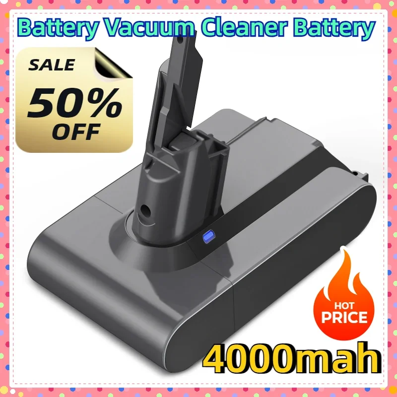 4000mAh For Dyson V7 SV11 Battery Absolute Animal Fluffy Replacement Battery Vacuum Cleaner Battery