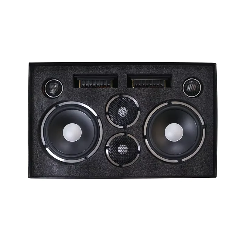 SK-8 Car Speakers Audio Tweeter 3 Way Speakers Sets Component Set 3-way Aluminum 12V All Car 167X144X80 Universal
