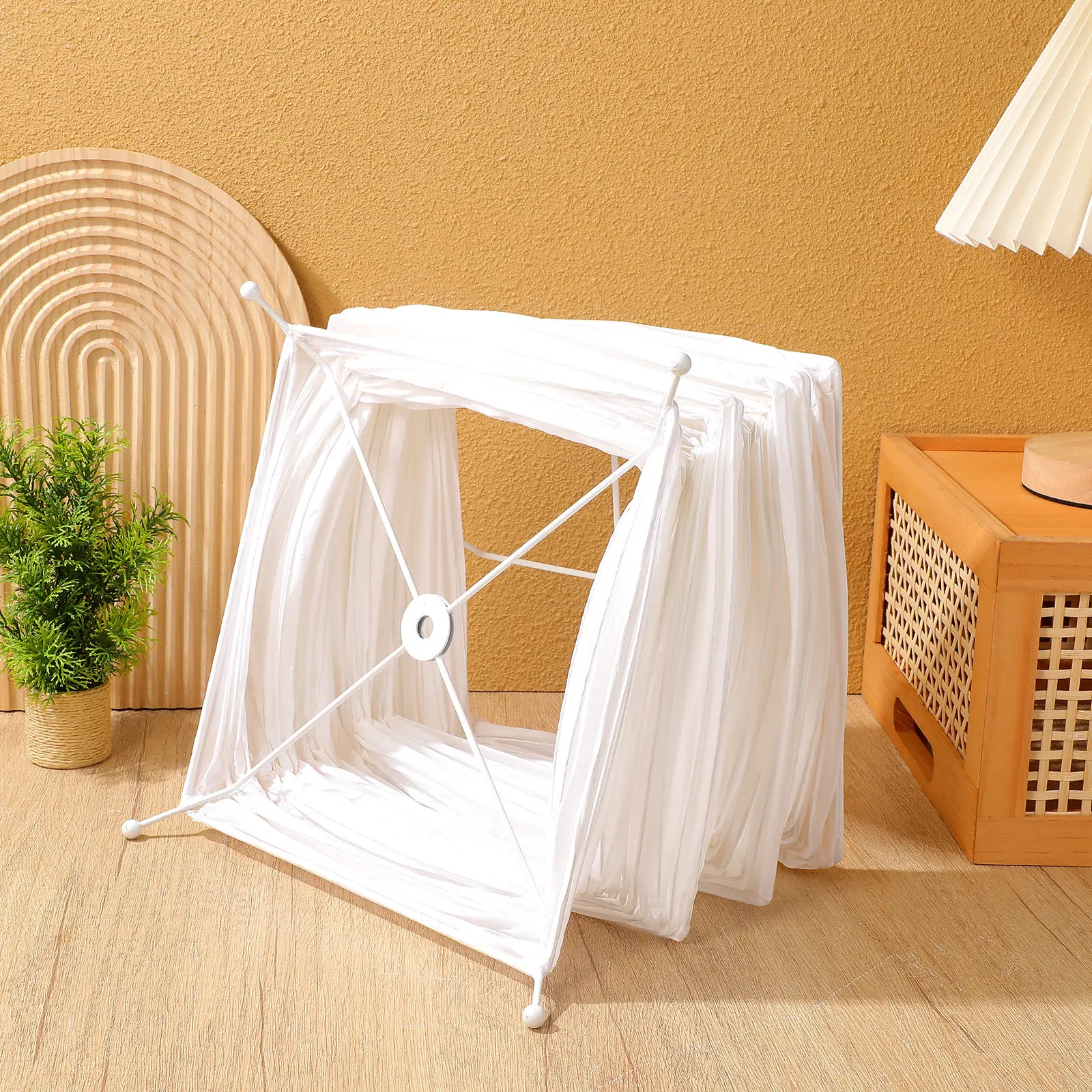 Japanese Paper Floor Lamp Shade Replacement Foldable Paper Lampshade for Living Room Bedroom Modern Minimalist Decor