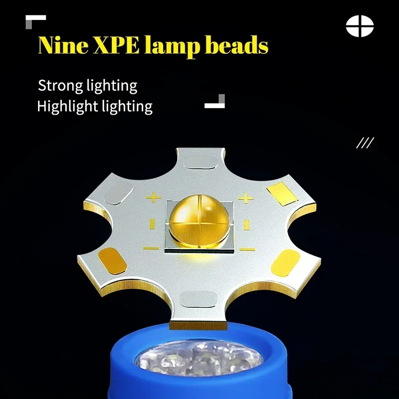 Portable LED Mini Children's Flashlight Strong Lighting Using 3 Batteries Fixed Focus Pocket Outdoor Waterproof Camping Torch