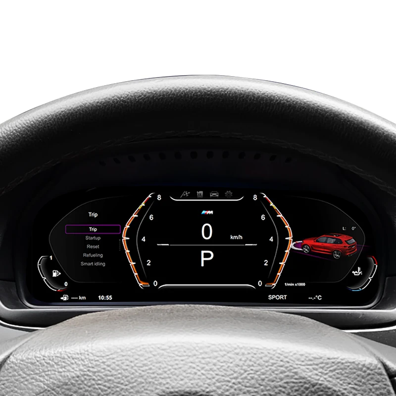 لينكس سرعة متر أداة LCD لوحة أدوات العنقودية الرقمية لسيارات Bmw 5 سلسلة F10 لوحة العنقودية الرقمية #6