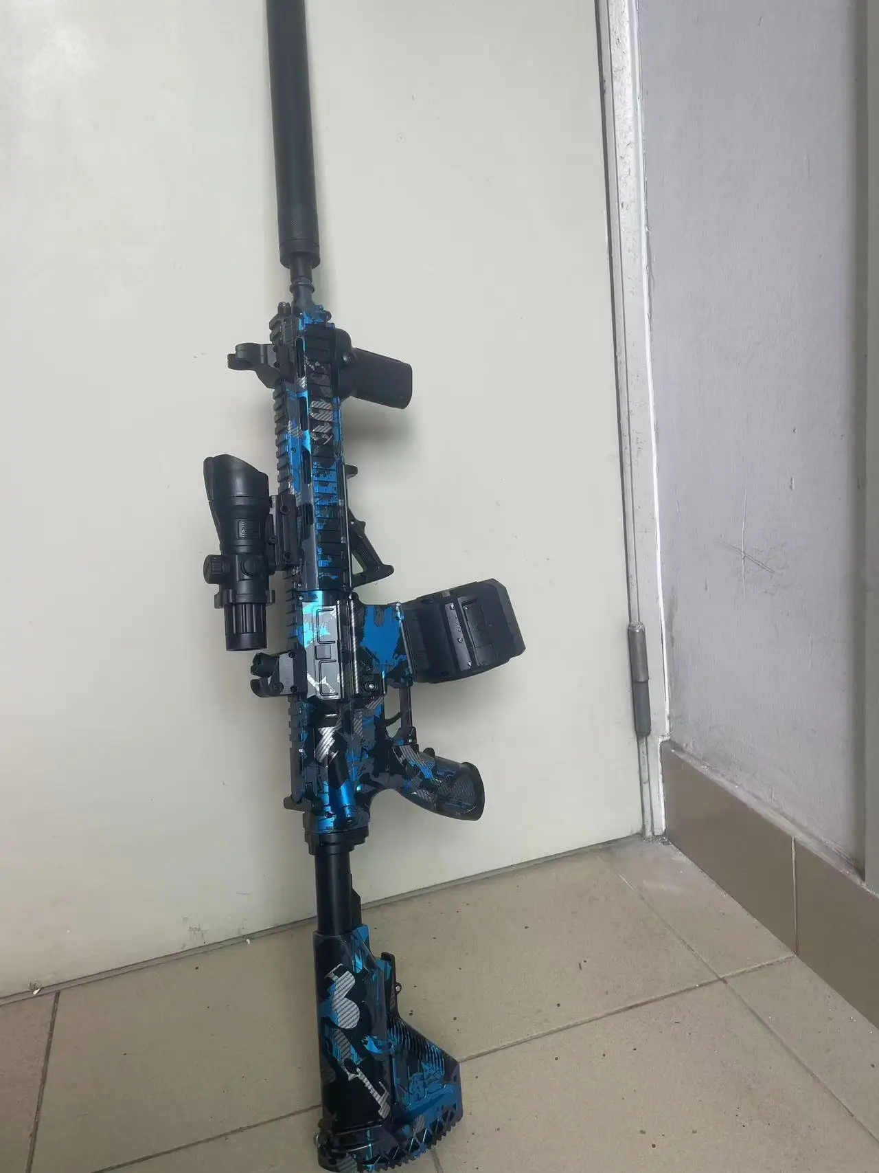 Pistolet à boules de Gel pour adolescents de 14 ans et plus, jouet d'extérieur électrique automatique à longue portée, cadeau pour garçons, perles de GEL écologiques