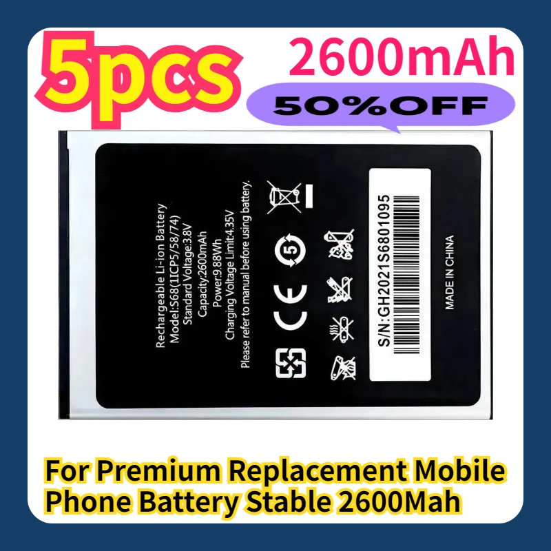 For Premium Replacement Mobile Phone Battery Stable 2600Mah