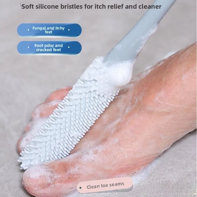 

Multifunctional Foot Wash Brush Elderly Pregnant Women's Toe Cleaning Brush Scrubbing Rubbing Foot Grinder Soft Bristle Stick