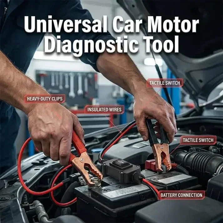 Universal Car Motor Diagnostic Tool, Scanner and BatteryTester, Check Engine Light, Evap Test, Cranking &Charging System Test