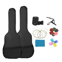 38 Inch/41 Inch Guitar Accessories Professional with Bag Acoustic/Classic Guitar String Pick Tuner Capo Guitar Replacement Parts