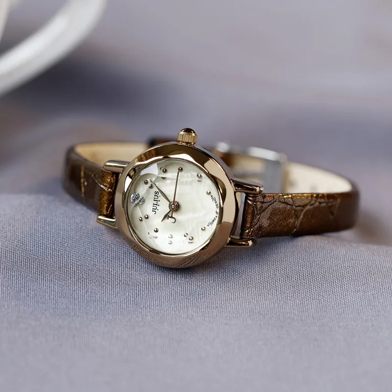 New Minimalist Dial, Exquisite Wristwatch, Versatile And Stylish For Students, Made Of Fine Leather, A Trendy Women'S Watch.