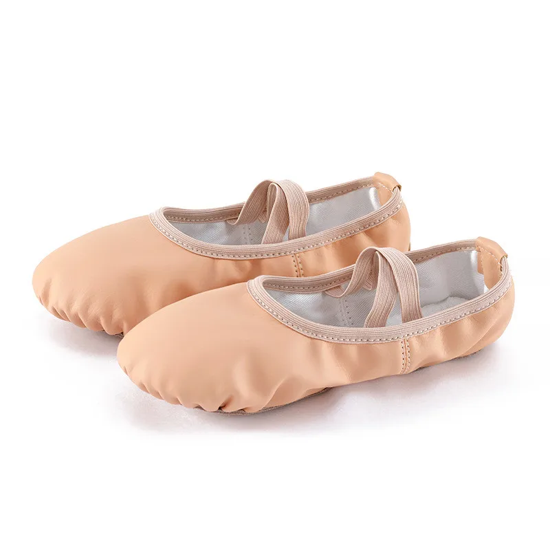 Hot Sale Kids Girls Pink Dance Wear Full Sole PU Leather Ballet Shoes Wholesale