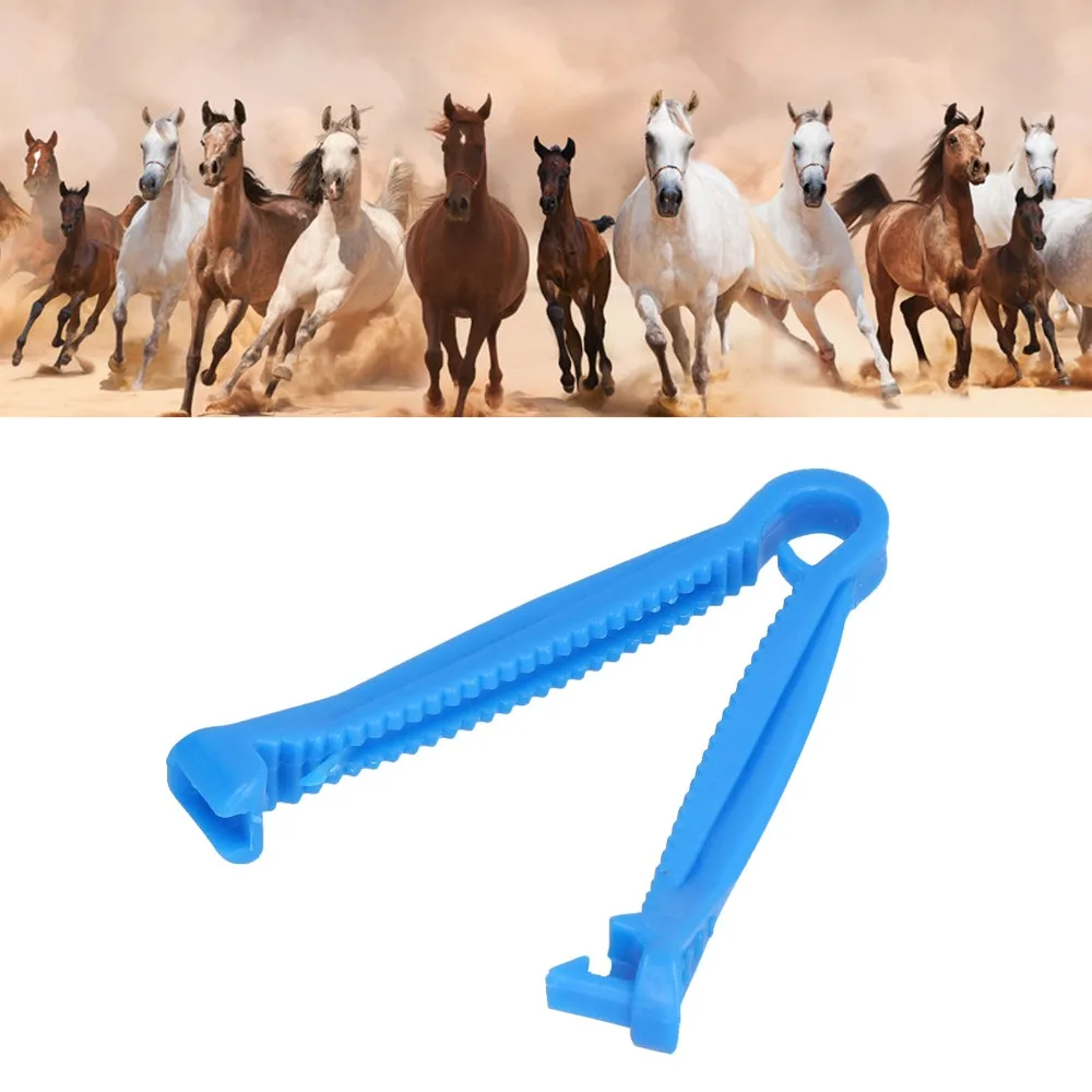 100pcs PVC Disposable Umbilical Cord Clamp Blue Tasteless Umbilical Cord Clips Lengthened Design Non-Toxic Umbilical Cord Clamp